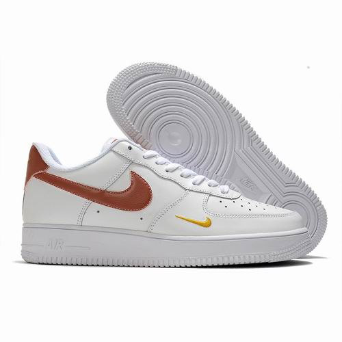 Cheap Nike Air Force 1 White Golden Shoes Men and Women-75